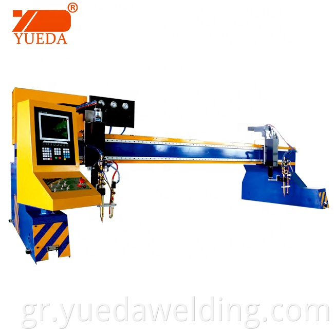 Yueda 1 έτος εγγύηση Gantry CNC Flame/Plasma Cutting Machine με πηγή ενέργειας